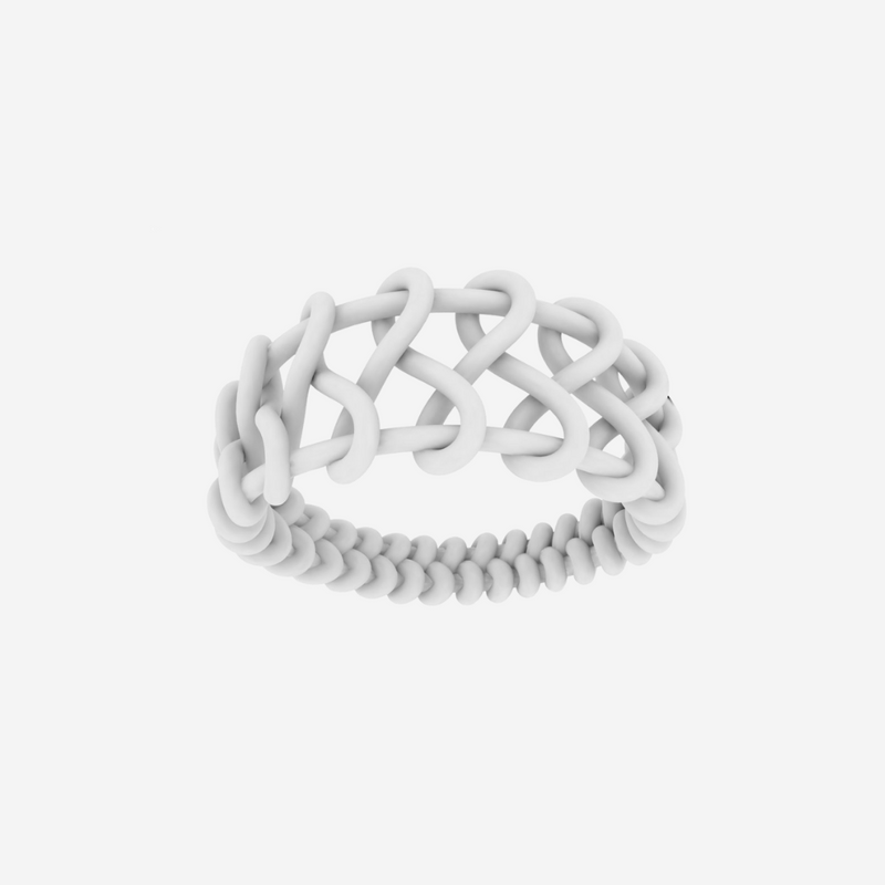 Woven Infinity Ring  (20.7x 9.49x 20.67 mm /0.81 x0.37x  0.81 inch)
