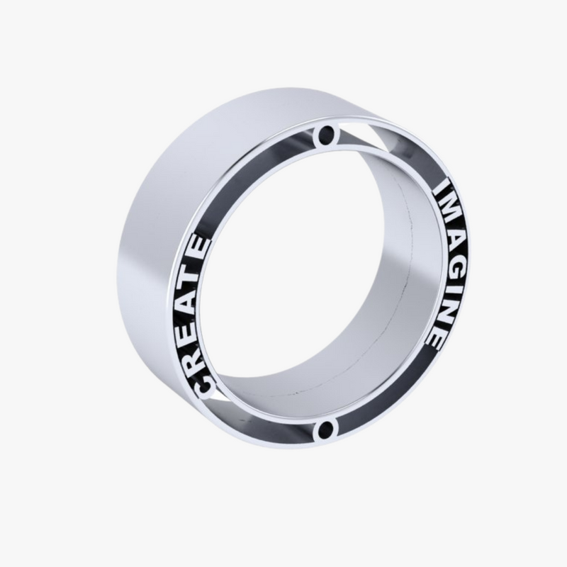 Smooth round ring with engraving (23.98 x 8 x 23.98 mm /0.94 x 0.31 x 0.94 inch)