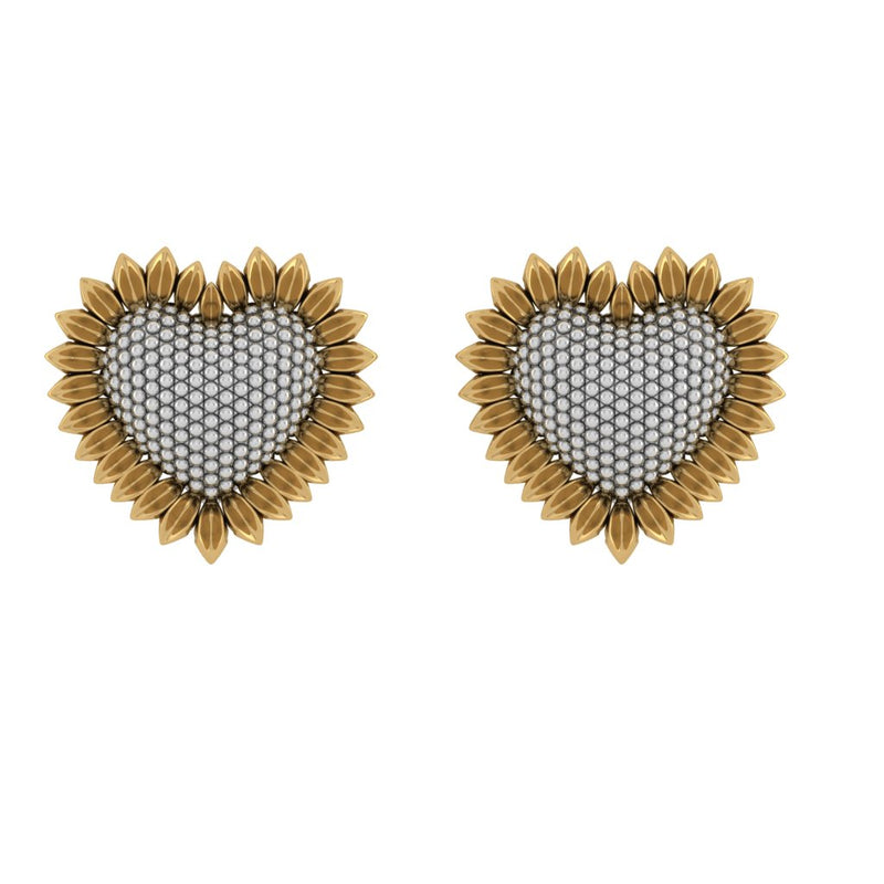 The Sunflower Hearts Earrings