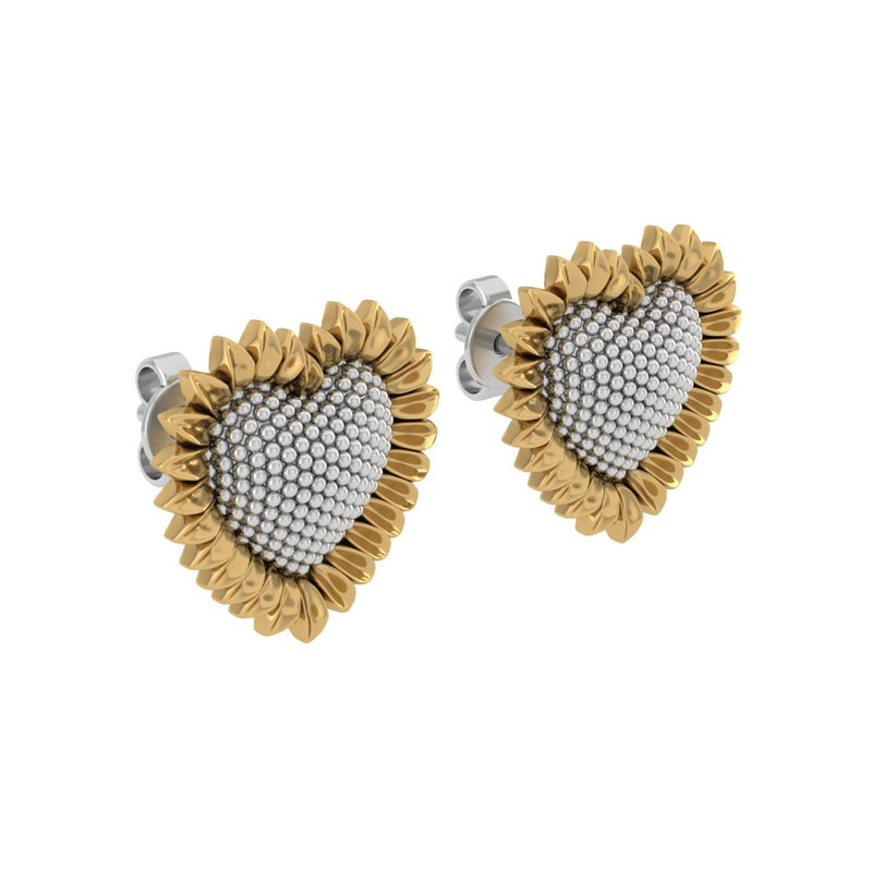 The Sunflower Hearts Earrings