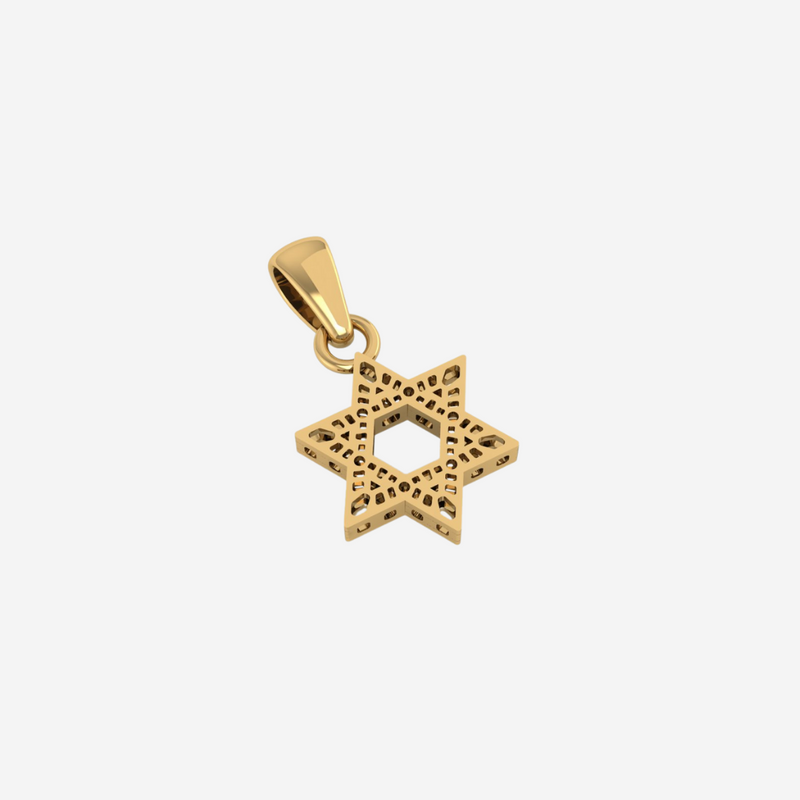 Ornament Star of David Pendant