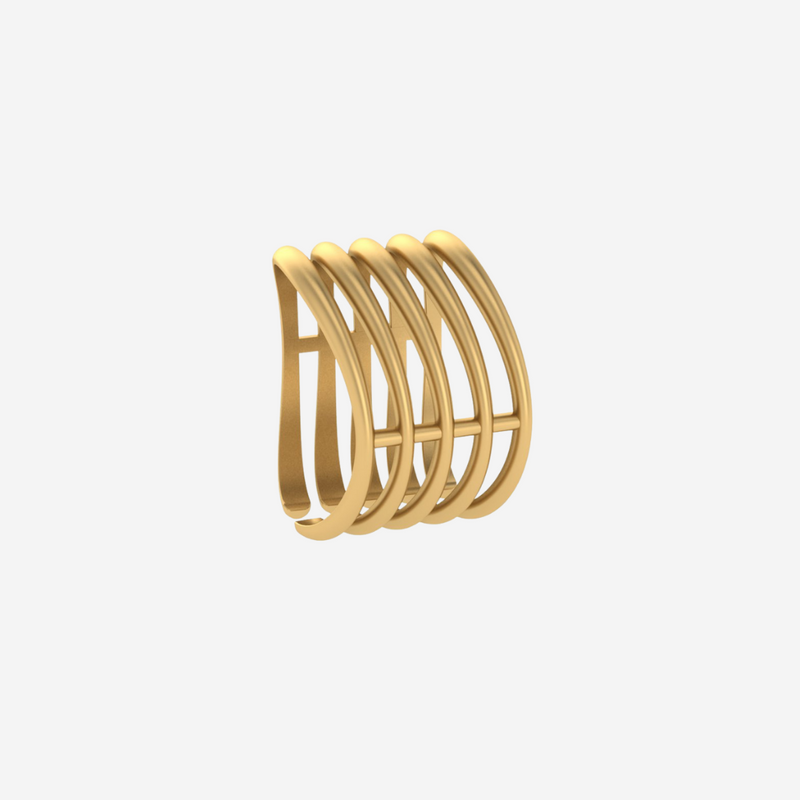 Between Lines Organic Shaped Ring