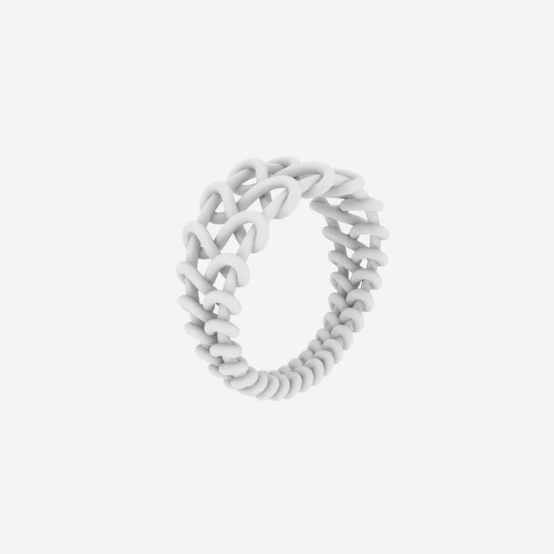 Woven Infinity Ring  (20.7x 9.49x 20.67 mm /0.81 x0.37x  0.81 inch)
