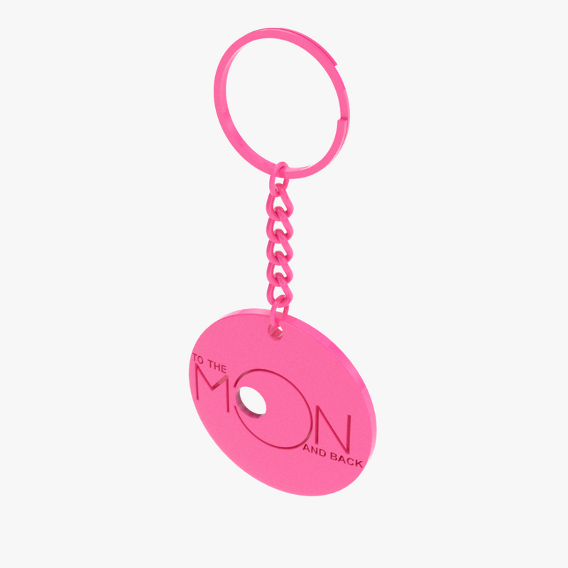 Key Chain - medallion "To the moon and back"