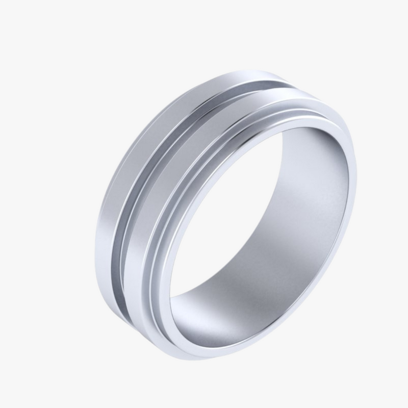 Smooth ring with two lines - NFT