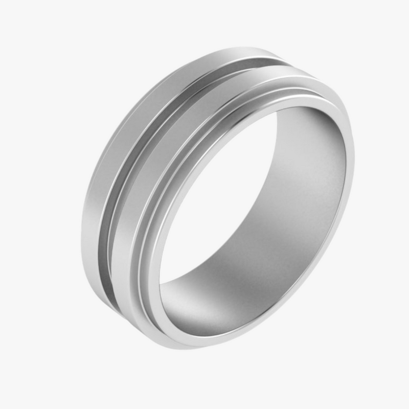 Smooth ring with two lines - NFT