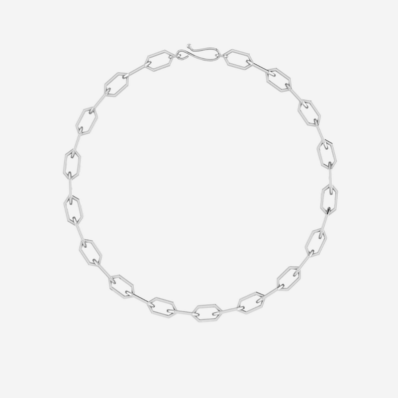 Hexagon Chain Necklace